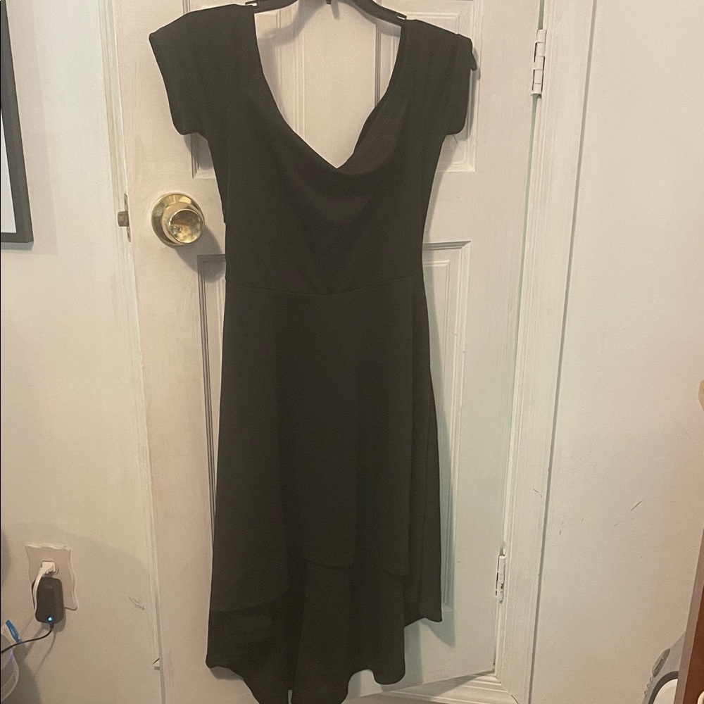 Off shoulder Black Women's Dress